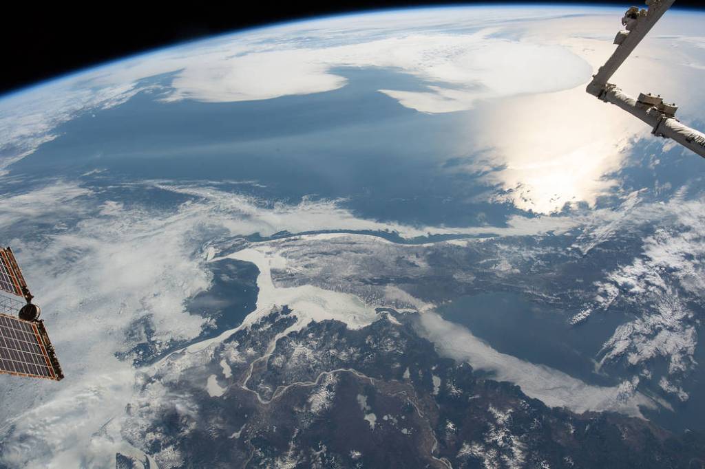 The frozen Strait of Tartary