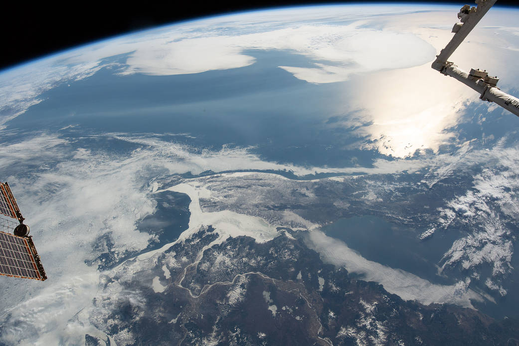 The frozen Strait of Tartary
