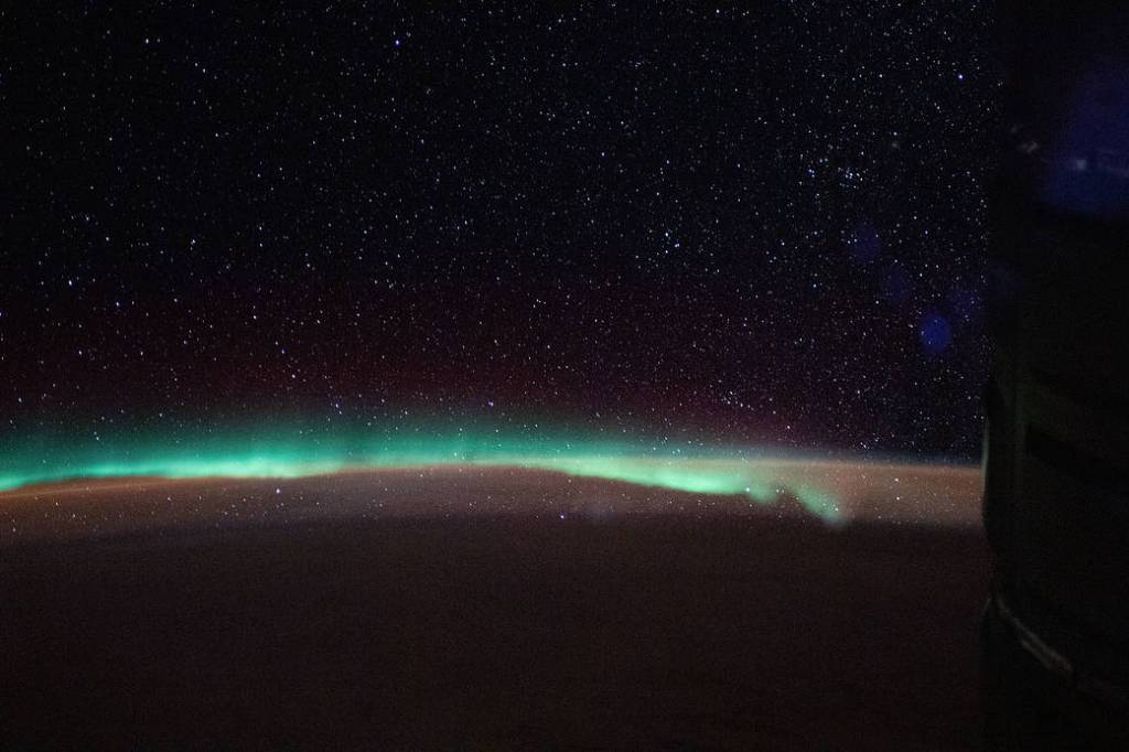 The aurora australis, or “southern lights”