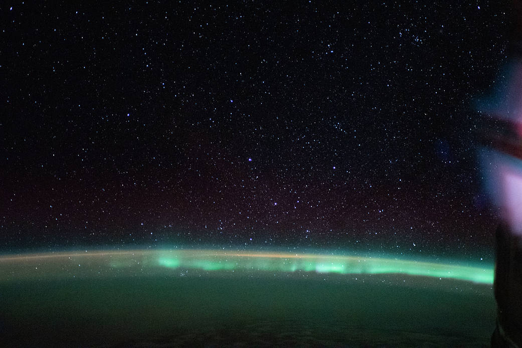 The aurora australis, or "southern lights"
