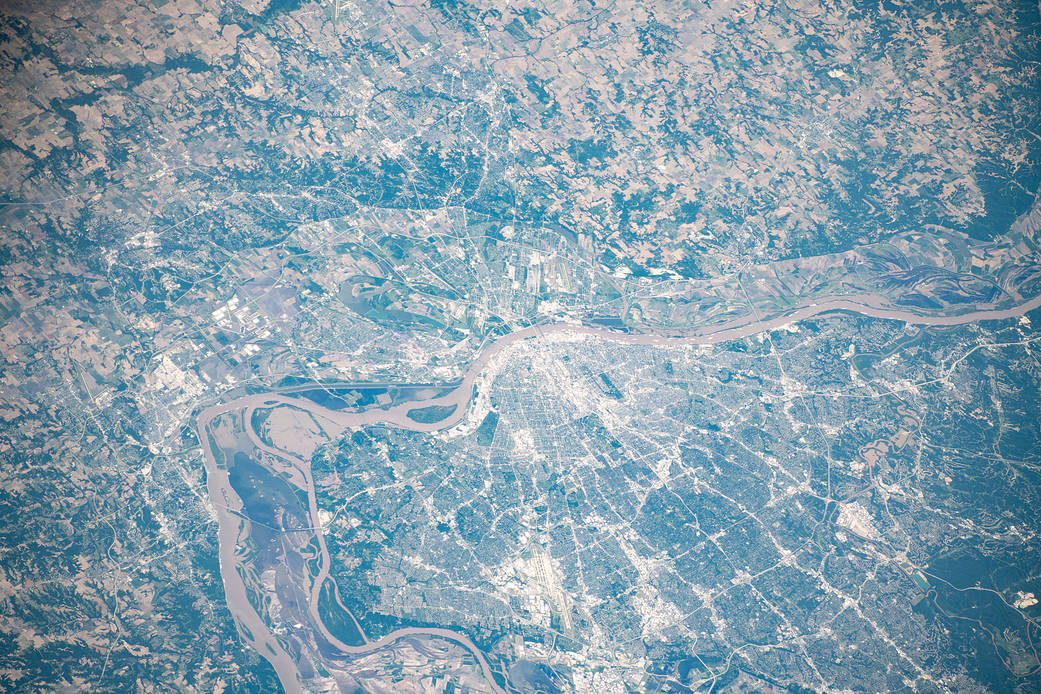 St. Louis, Missouri along the Mississippi River