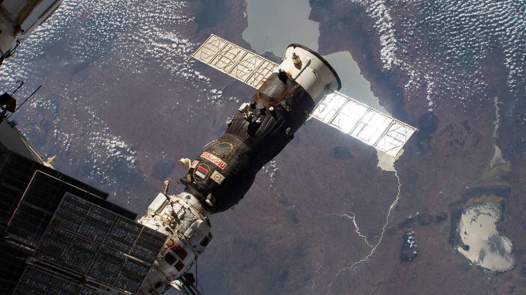Russia’s Progress 72 cargo craft above Mozambique