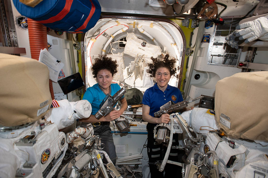 Upcoming spacewalking duo Jessica Meir and Christina Koch