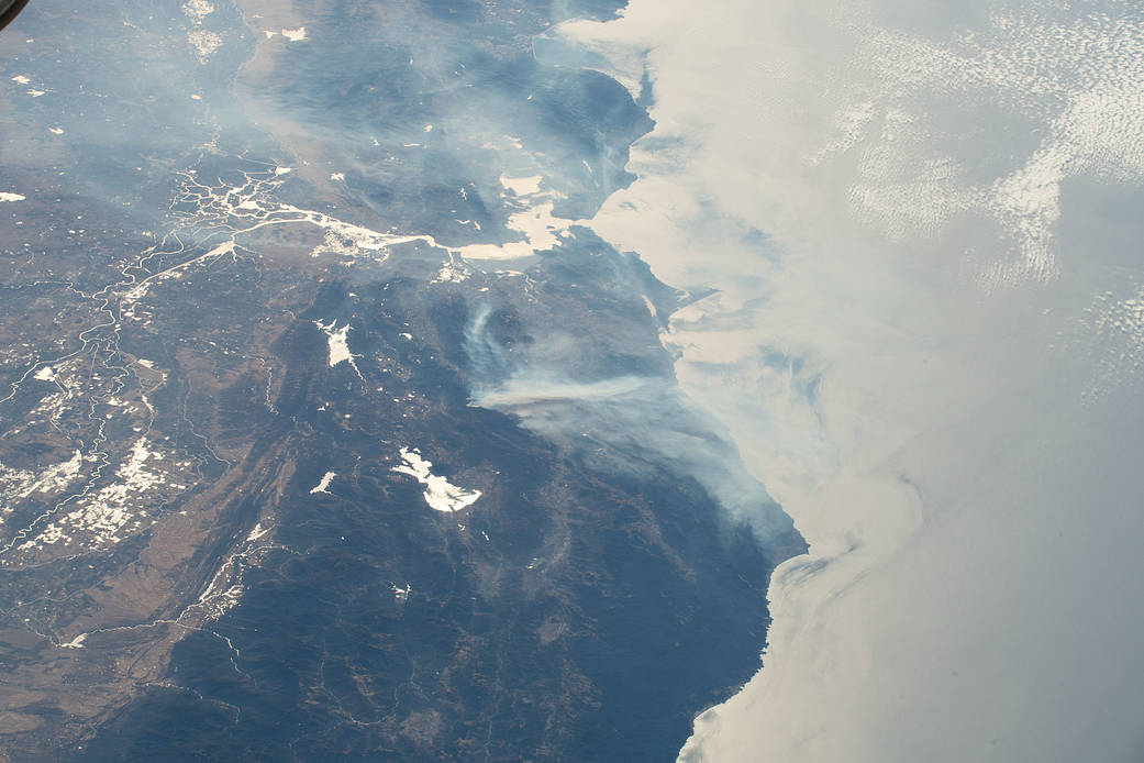 The wildfires in California north of the San Francisco Bay Area