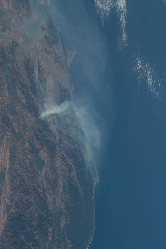 The wildfires in California north of the San Francisco Bay Area