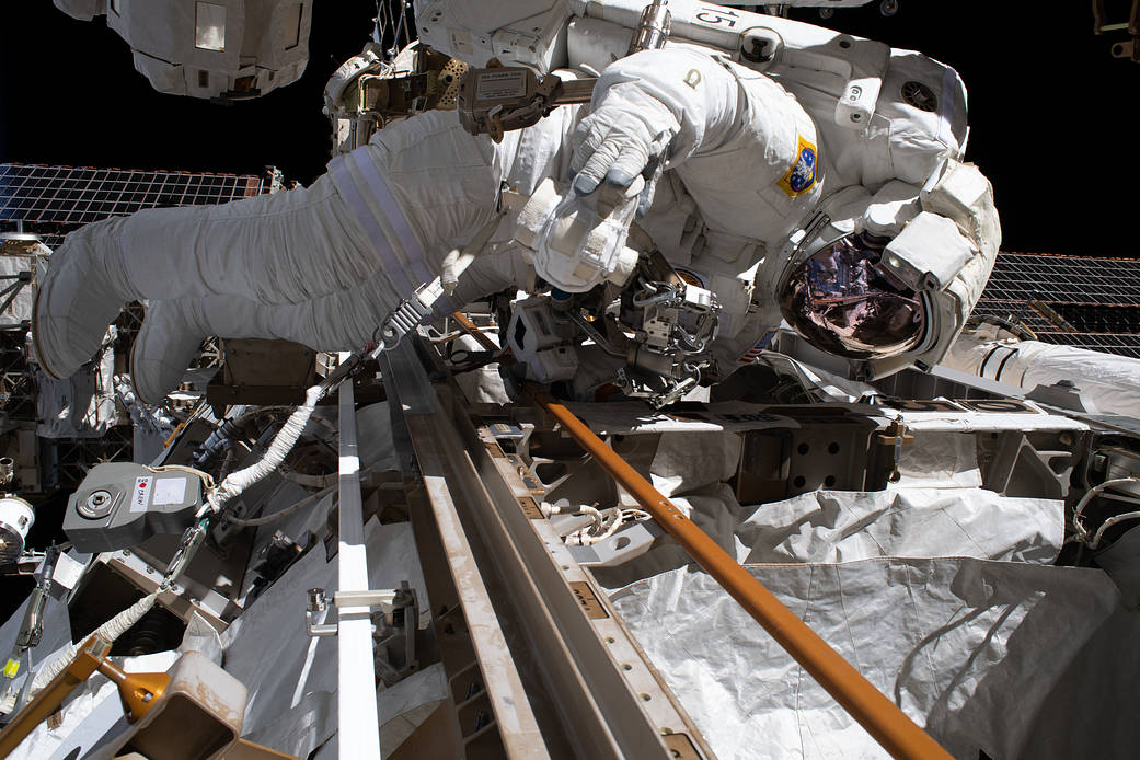Andrew Morgan, Exp. 61 spacewalk, November 22, 2019