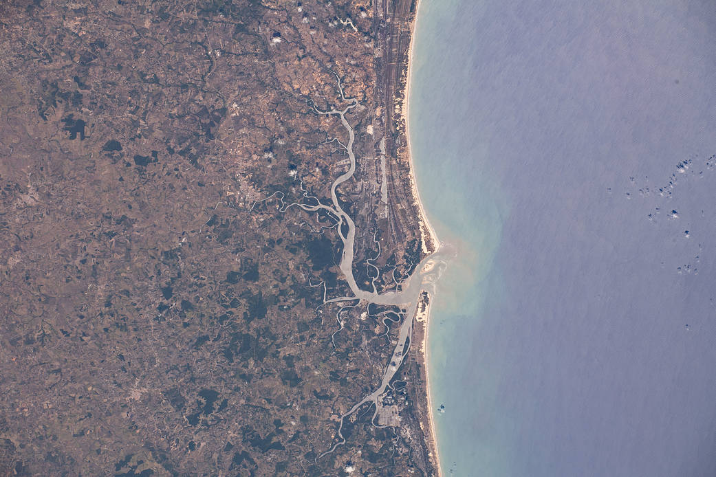 The Atlantic coastline of the Brazilian states of Bahia and Sergipe