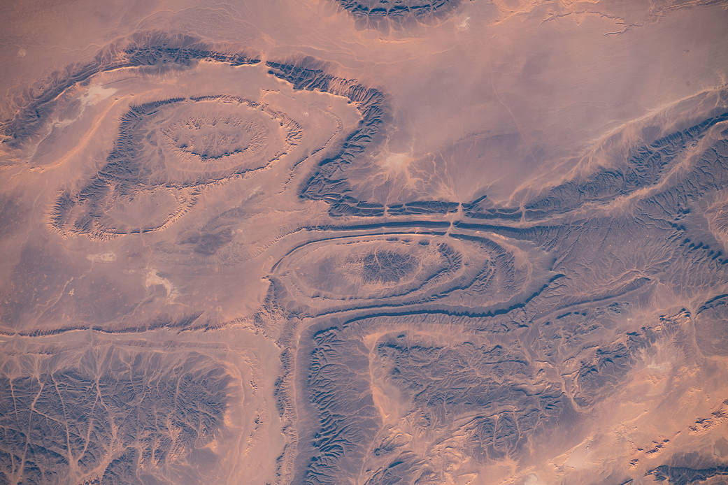 The Ougerta Range of mountains in Algeria