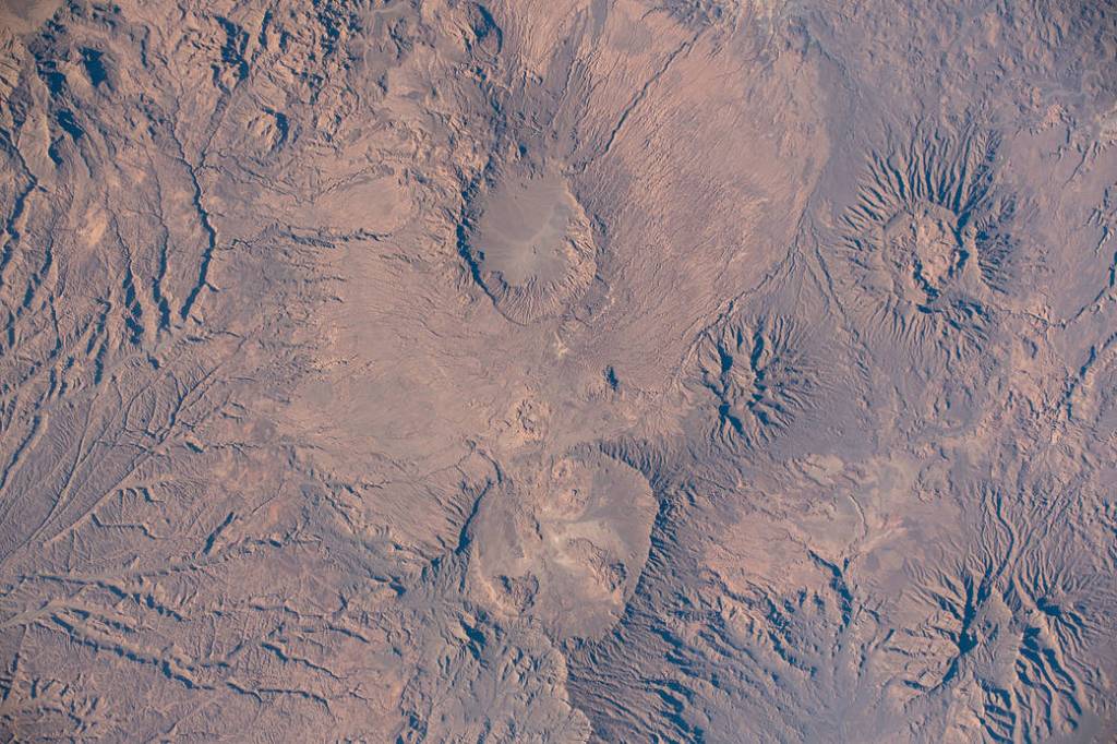 The Tibesti Mountains in the African nation of Chad