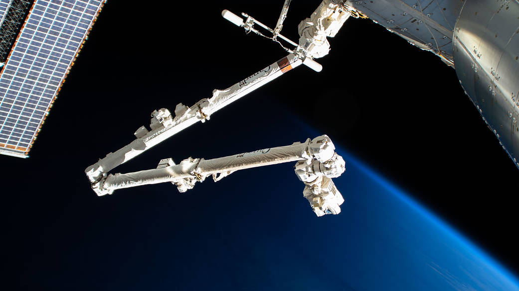 The International Space Station's 57.7-foot-long robotic arm