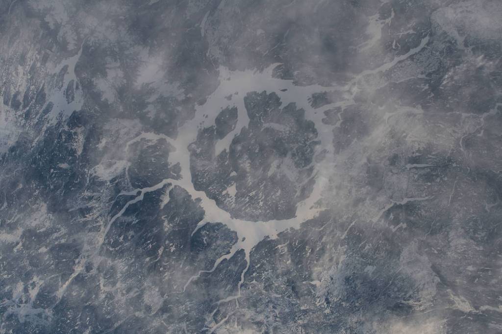 The Manicouagan Crater in Quebec, Canada