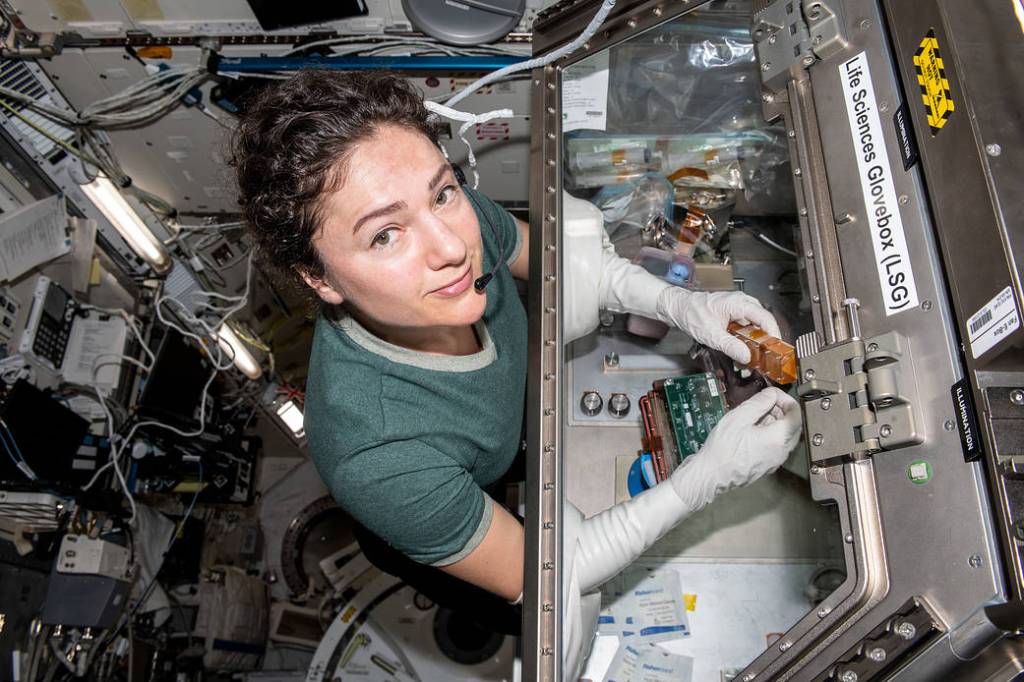NASA astronaut Jessica Meir conducts cardiac research