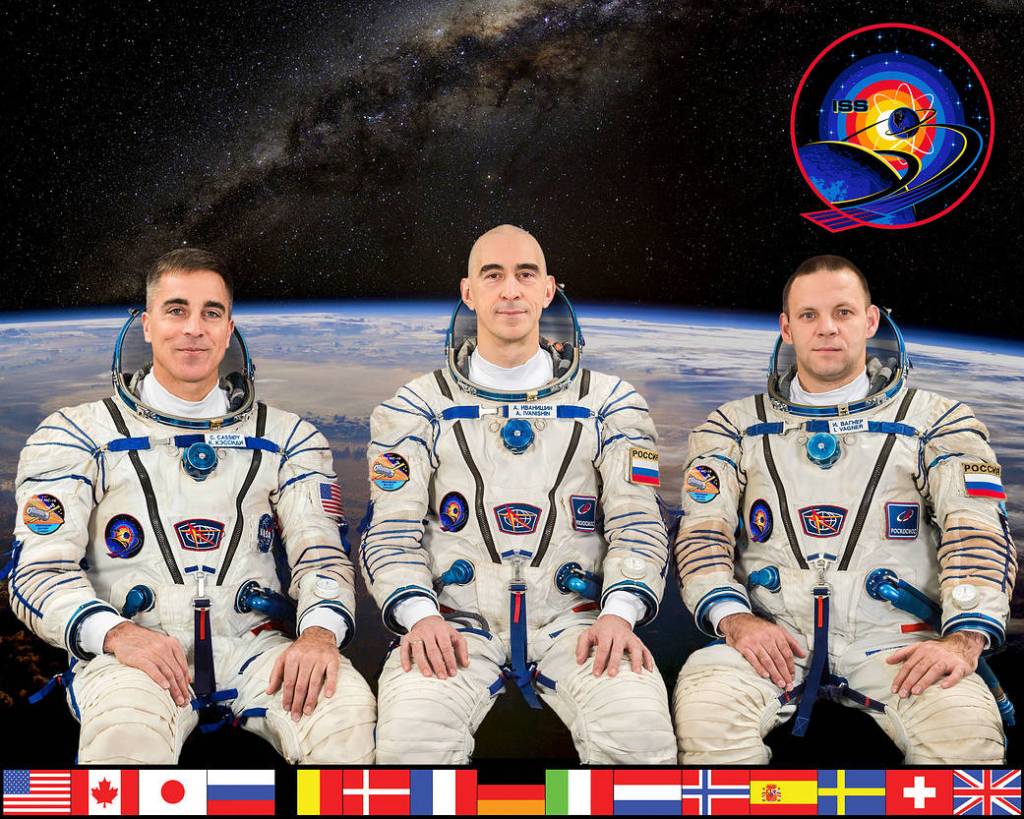 The official Expedition 63 crew portrait