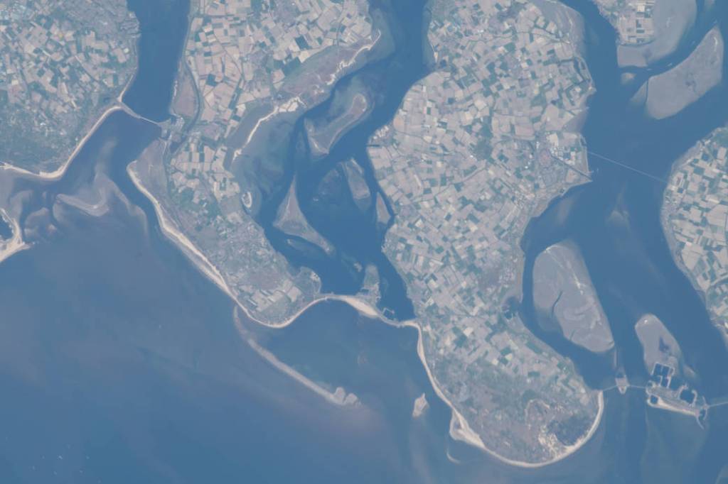 The Rhine–Meuse–Scheldt river delta in the Netherlands