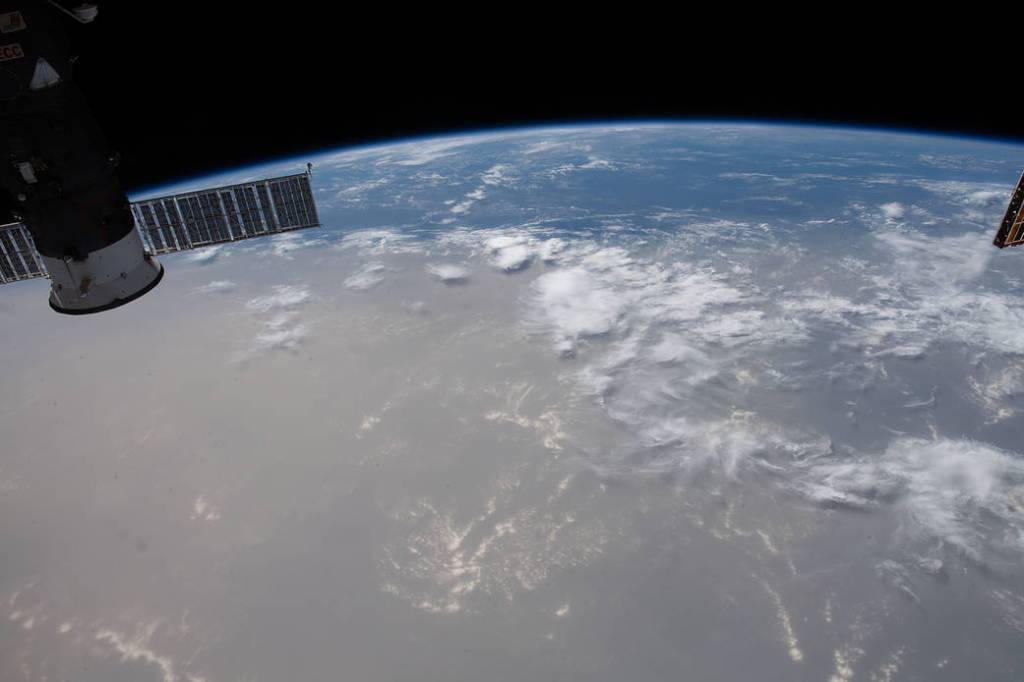 Saharan dust cloud over the Atlantic Ocean
