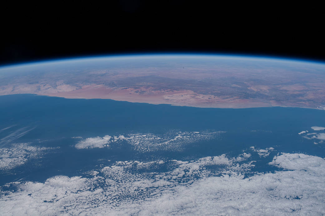 The Atlantic Ocean and the southwest coast of Africa