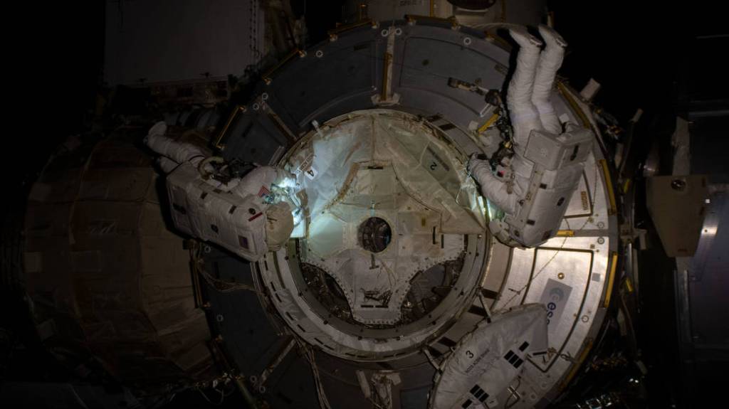 NASA spacewalkers Bob Behnken and Chris Cassidy