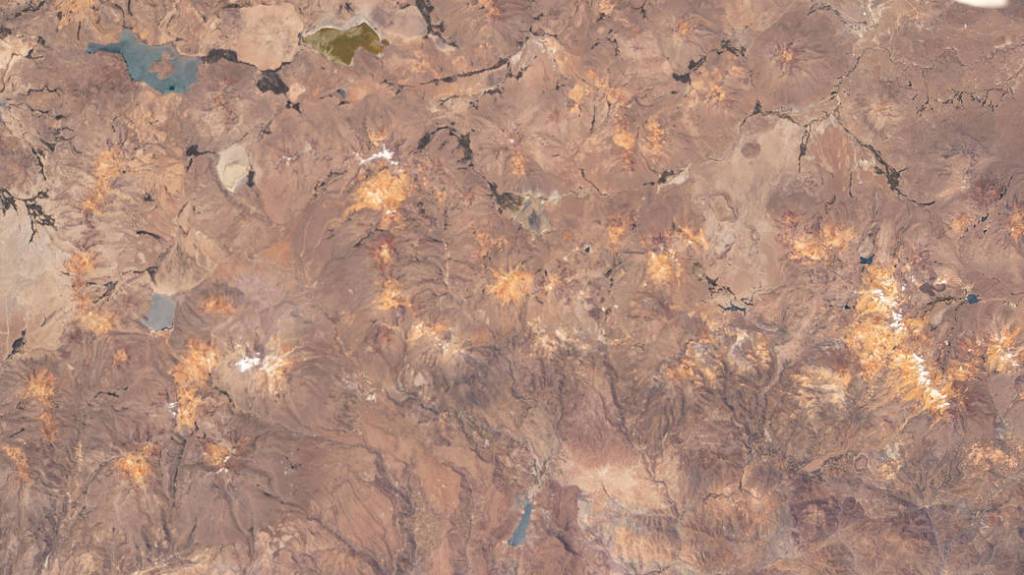 A portion of the Andes Mountain range in Peru