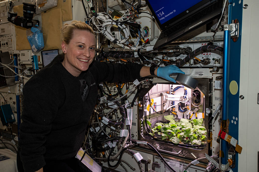 Expedition 64 Flight Engineer Kate Rubins of NASA