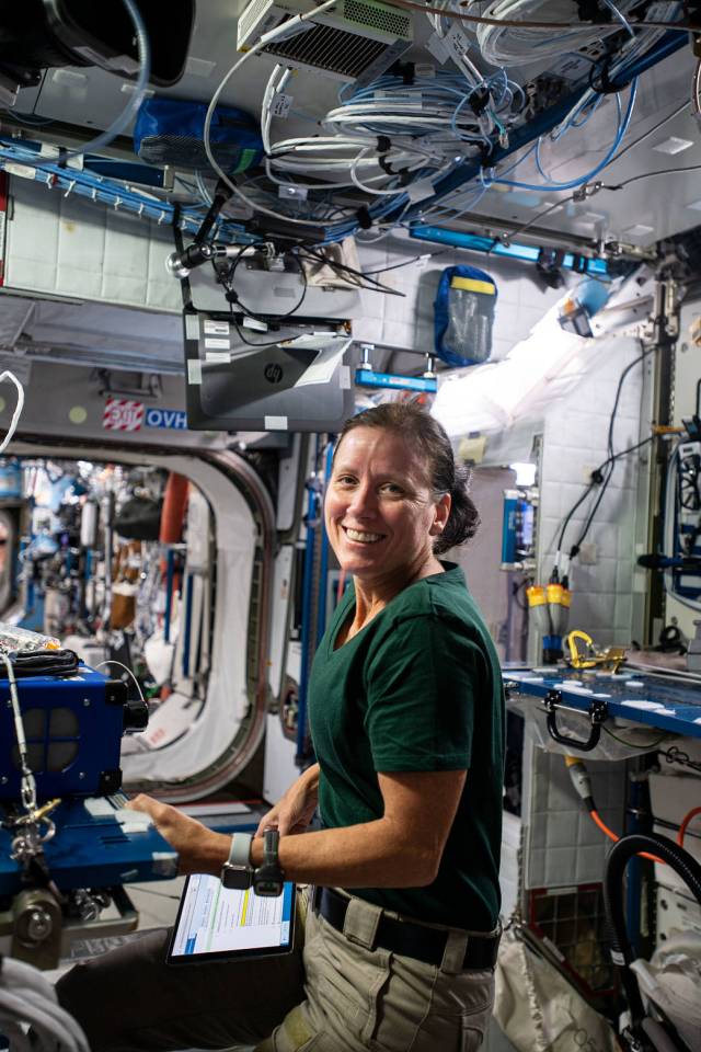 Expedition 64 Flight Engineer Shannon Walker of NASA