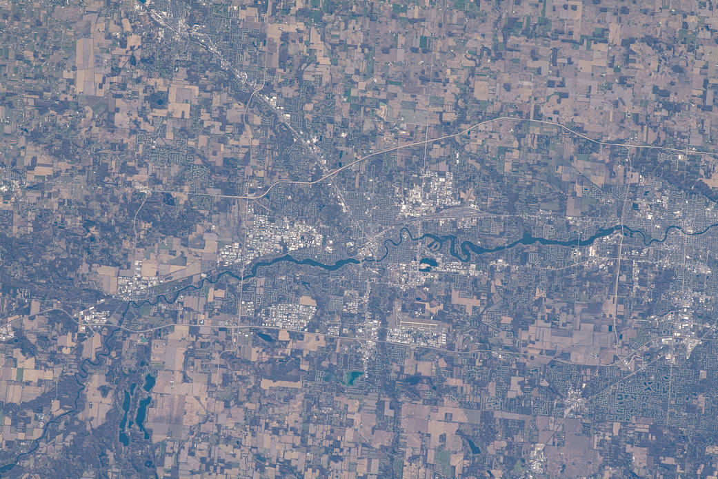 Elkhart, Indiana, is split by the St. Joseph River