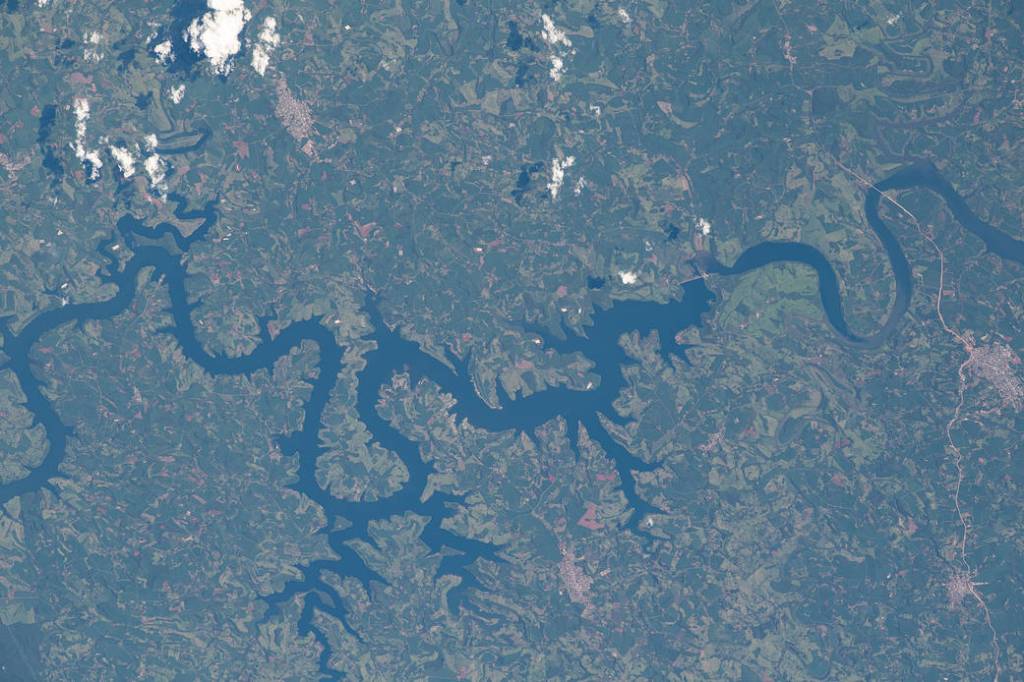 The Iguazu River in Brazil