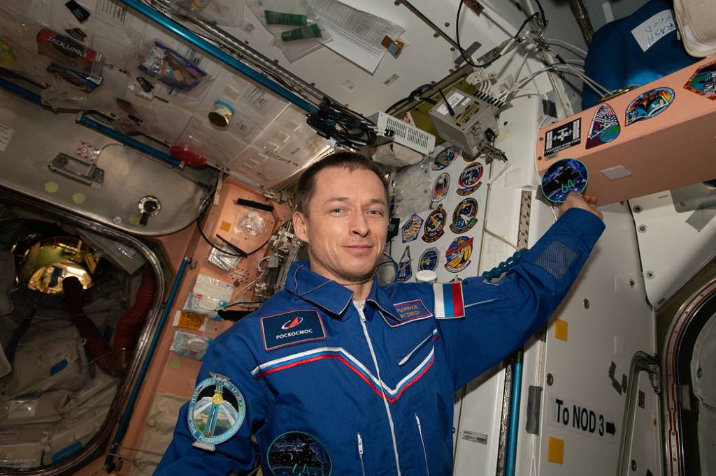 Expedition 64 Commander Sergey Ryzhikov of Roscosmos