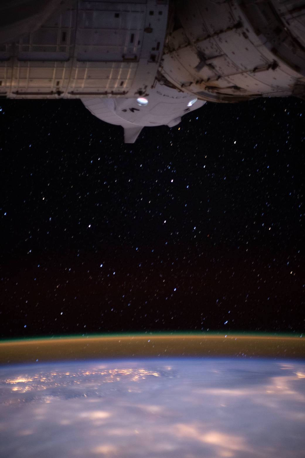 The SpaceX Crew Dragon spaceship