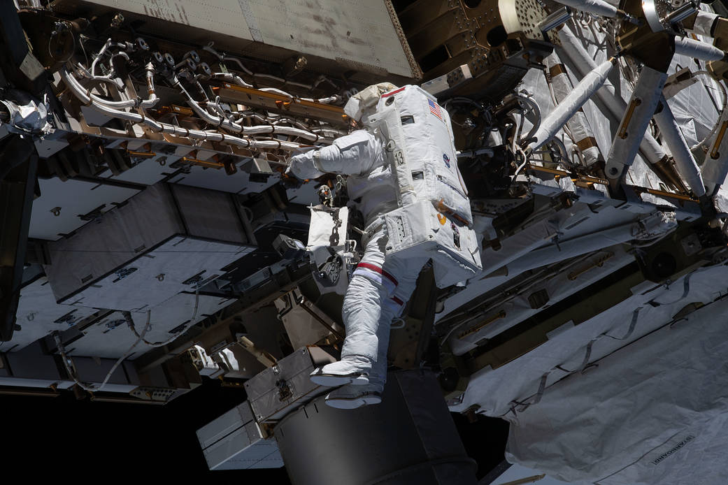 NASA spacewalker Michael Hopkins