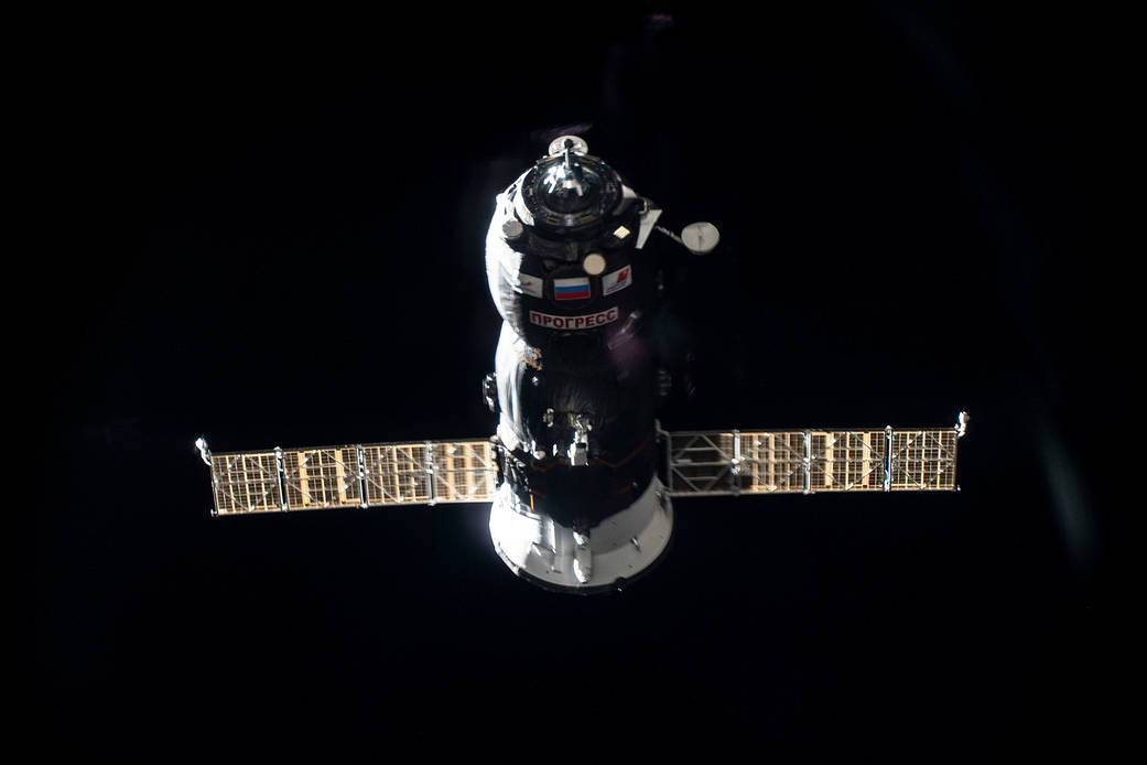 Russia's Progress 77 resupply ship approaches the station