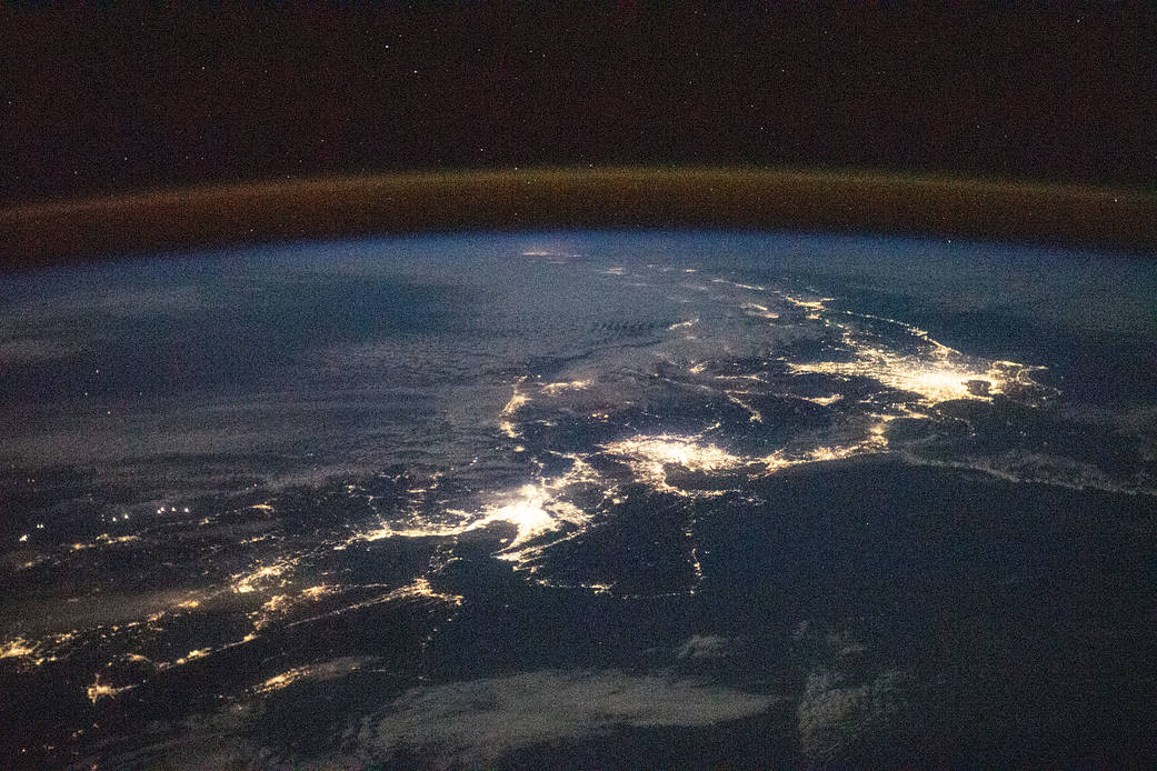 The city lights of Japan