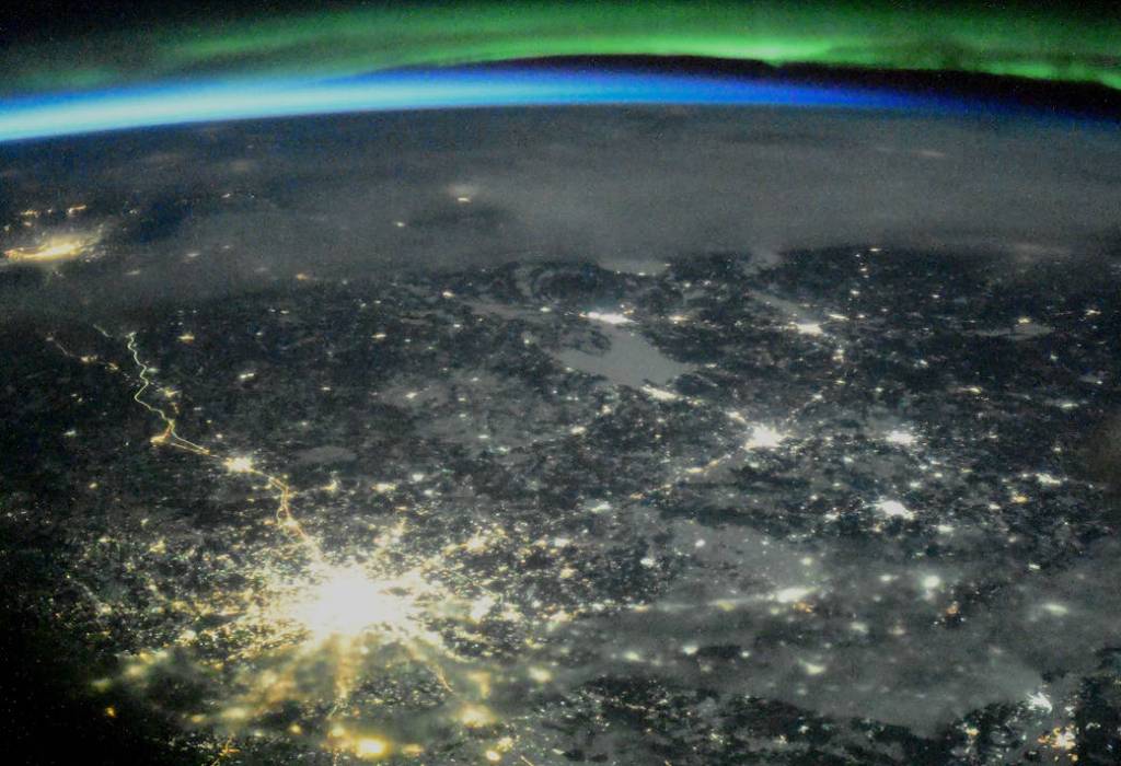 The night lights of Moscow