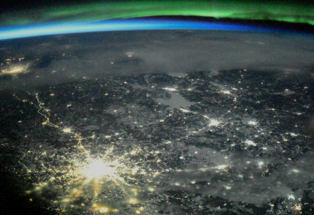 The night lights of Moscow