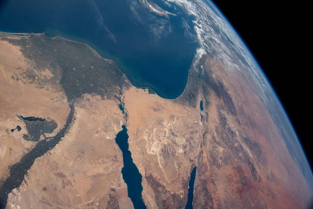 The Nile Delta, The Sinai Peninsula, and The Mediterranean Sea