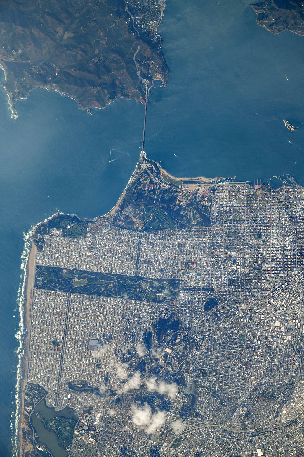 The Golden Gate Bridge and San Francisco