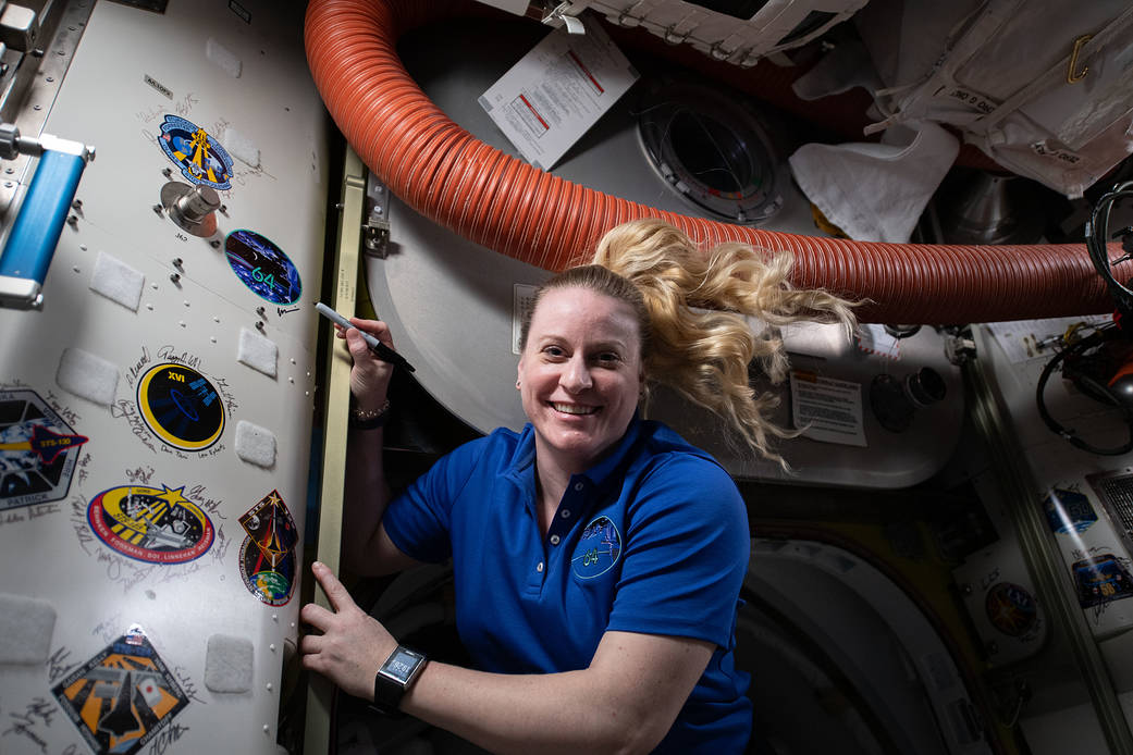 Expedition 64 Flight Engineer Kate Rubins of NASA