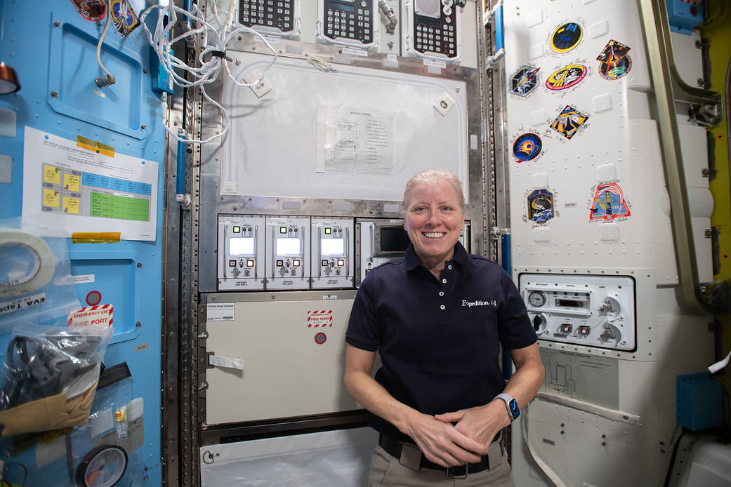 Expedition 64 Flight Engineer Shannon Walker of NASA