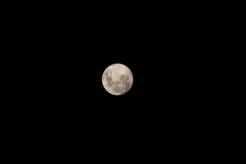 A waxing gibbous Moon above the southern Indian Ocean