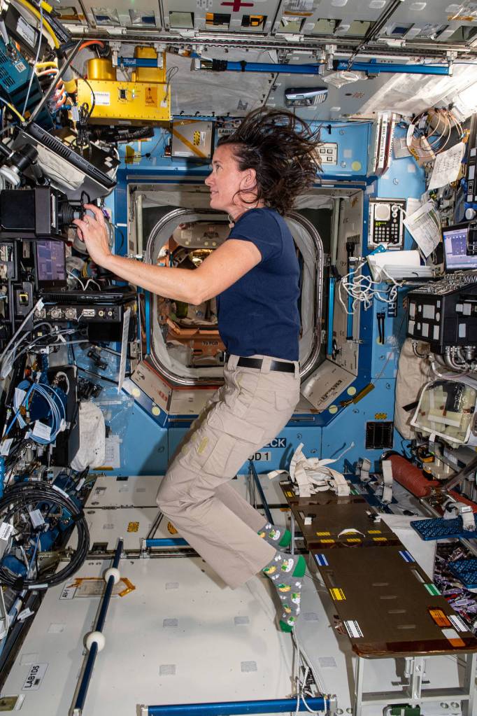 NASA astronaut Megan McArthur participates in robotics training