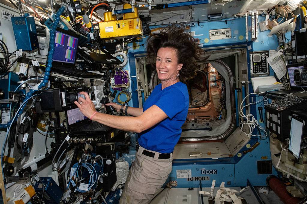 NASA astronaut Megan McArthur participates in robotic training