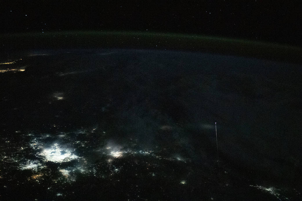 The SpaceX Crew Dragon Resilience reenters Earth's atmosphere