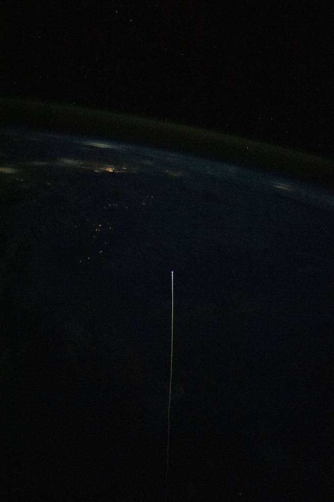 The SpaceX Crew Dragon Resilience reenters Earth’s atmosphere