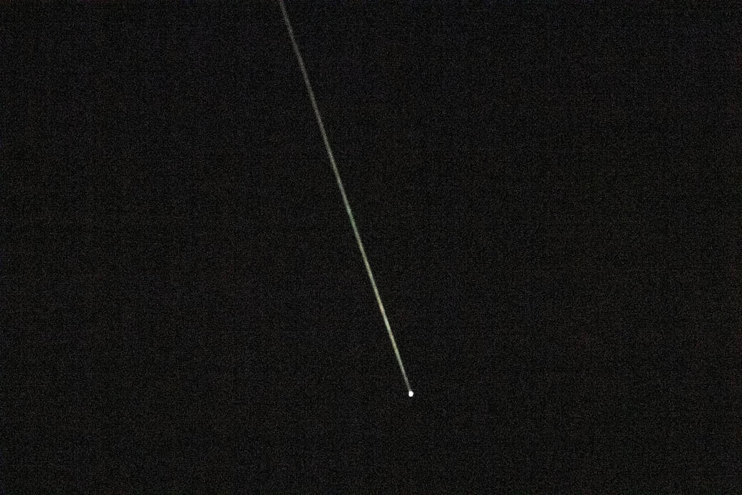 The SpaceX Crew Dragon Resilience reenters Earth's atmosphere