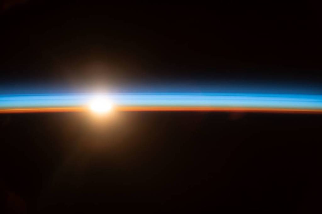 An orbital sunrise above Shenzhen, China