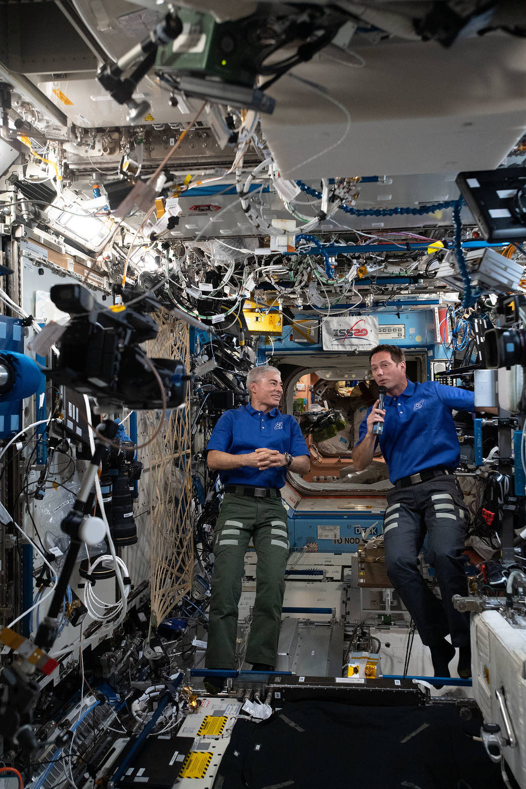 Expedition 65 Flight Engineers Mark Vande Hei and Thomas Pesquet