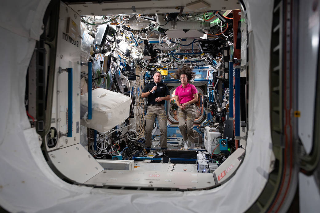 Expedition 65 Flight Engineers Shane Kimbrough and Megan McArthur