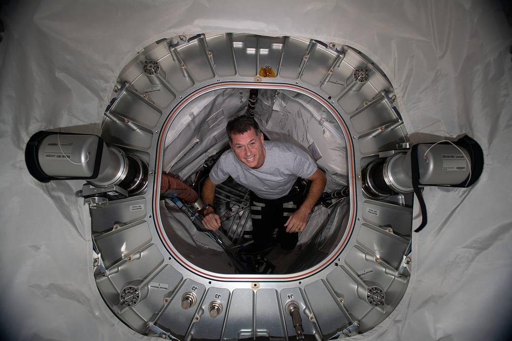 NASA astronaut Shane Kimbrough inside BEAM