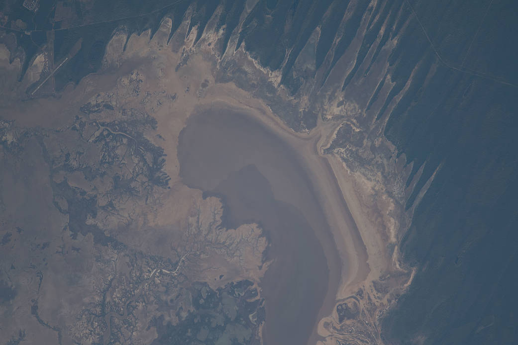 A portion of Western Australia off the coast of the Indian Ocean