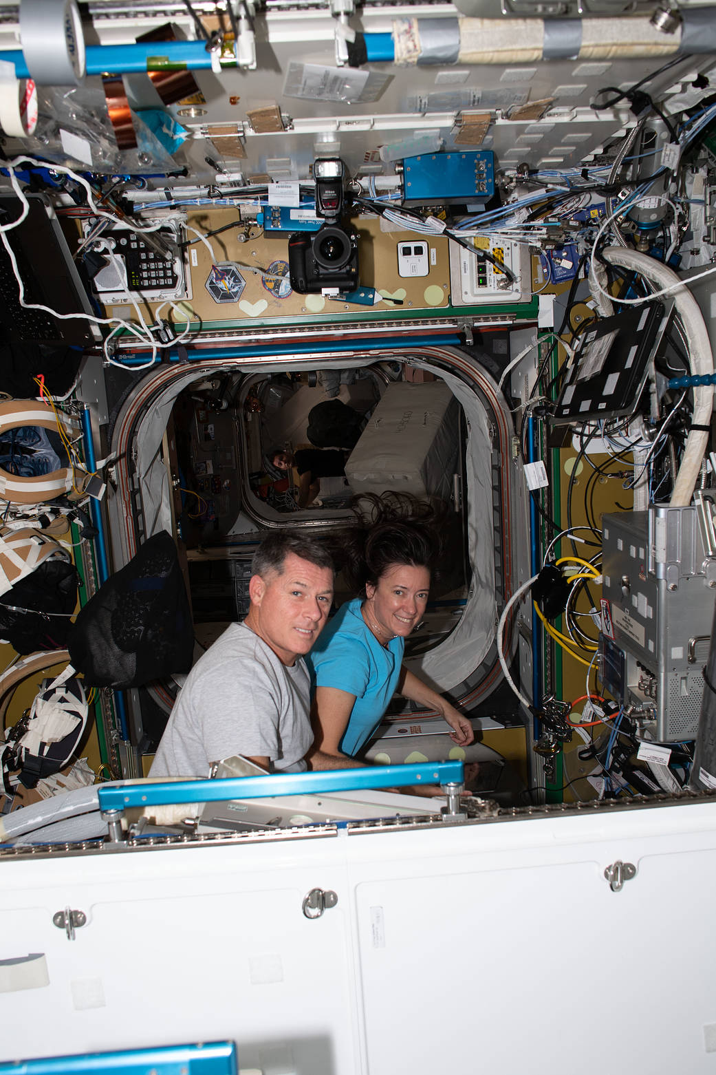 Astronauts Shane Kimbrough and Megan McArthur
