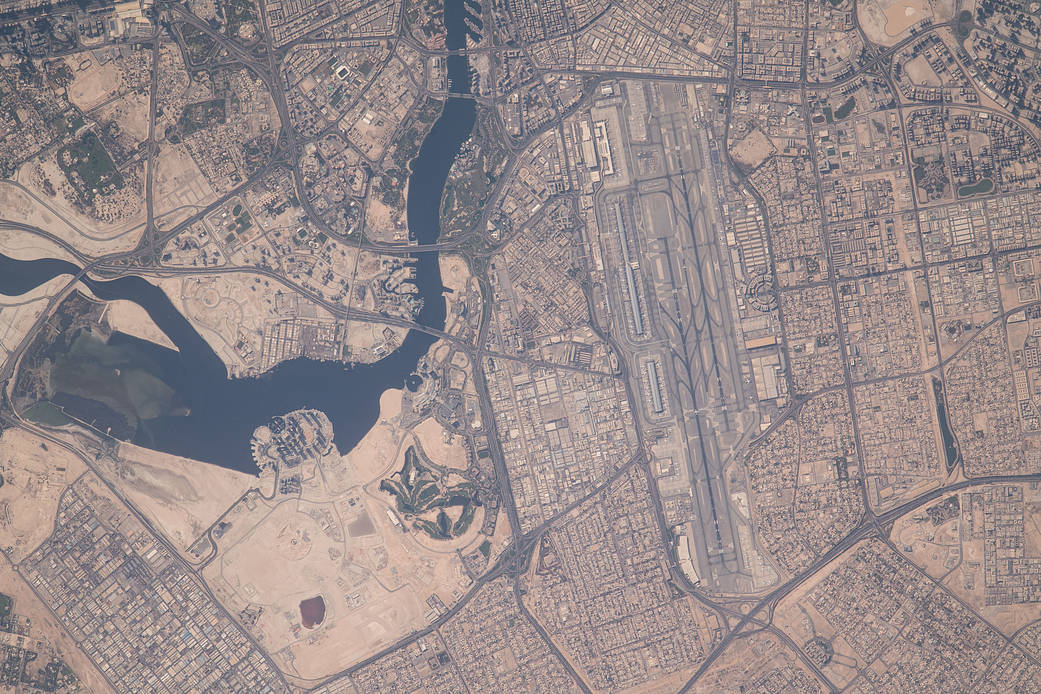 Dubai International Airport and Dubai Creek
